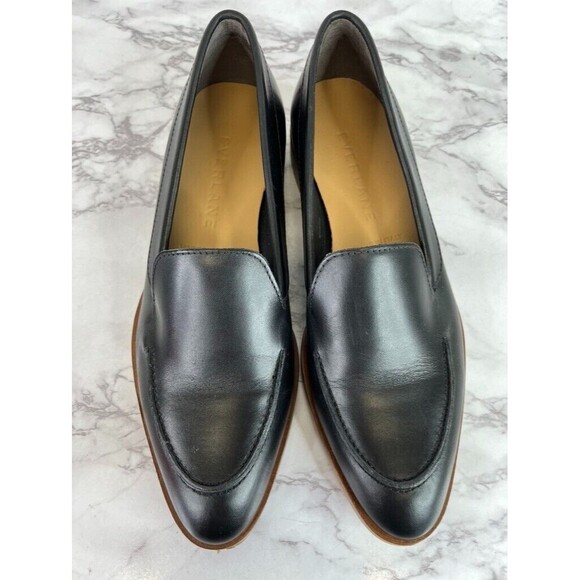Everlane Women's Black The Modern Leather Loafers Sz 5 - Picture 2 of 11